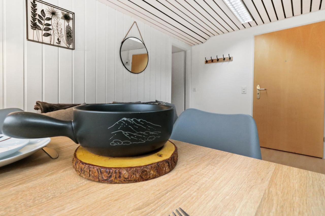 Appartement Confortable Avec Un Sauna Leukerbad Bagian luar foto